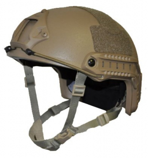 Шлем баллистический FAST Helmet With Rails NIJ IIIA, койот