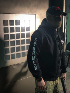 Толстовка Sturmer Old Team, вышивка, черная