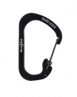 Карабин NiteIze Carabiner #2 SlideLock Stainless, черный