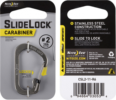 Карабин NiteIze Carabiner #2 SlideLock Stainless