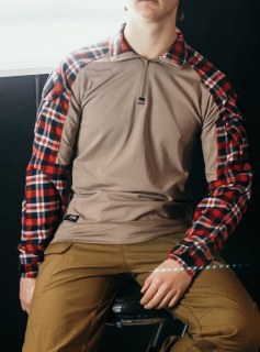 Рубашка Phoenix Forester Tan, красная клетка