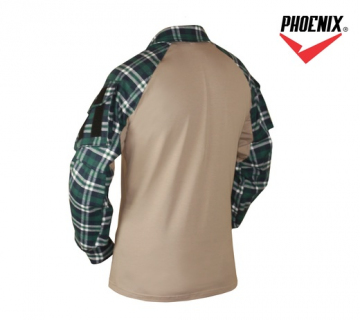 Рубашка Phoenix Forester Tan, зеленая клетка