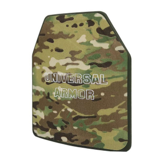 Бронеплита Universal Armor SAPI NIJ IV 250x300 PE+Ceramic, Multicam