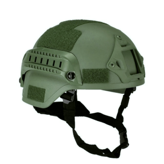 Шлем баллистический MICH PE Helmet With Rails NIJ IIIA, олива