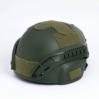 Шлем баллистический MICH PE Helmet With Rails NIJ IIIA, олива