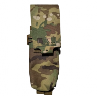 Подсумок РусАрм под 2 магазина АК закрытый, Multicam