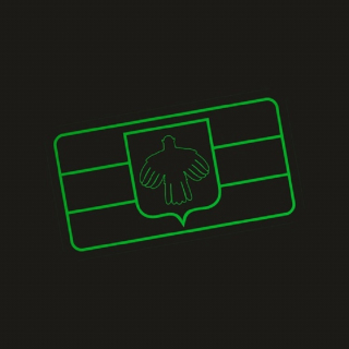 Шеврон FTA на липучке Флаг Коми, PVC