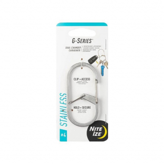 Карабин NiteIze G-Biner Slide Lock #4, Stainless