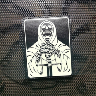Шеврон FTA на липучке Pray , PVC, черный