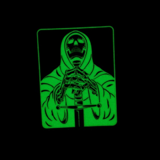 Шеврон FTA на липучке Pray , PVC, черный