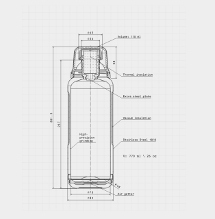 Термос Bobber Flask-770 мл, Ginger Tonic