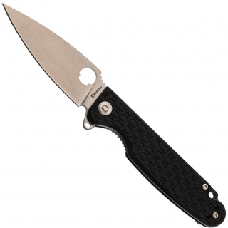 Нож складной Daggerr Piranha DL stonewash, рукоять Black FRN