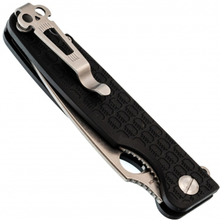 Нож складной Daggerr Piranha DL stonewash, рукоять Black FRN