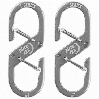 Карабины двойные NiteIze Z-Series Dual Carabiner #1 Stainless, 2шт