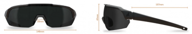 Очки Edge Eyewear Arc Light AL1K174VS Black Frame, 3 линзы