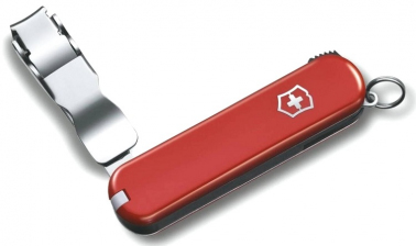 Нож-брелок Victorinox NailClip, 65 мм, 8 функций, красный