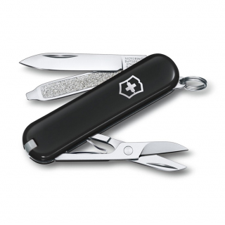 Нож брелок Victorinox Classic SD 0.6223.3G, 7 функций, черный