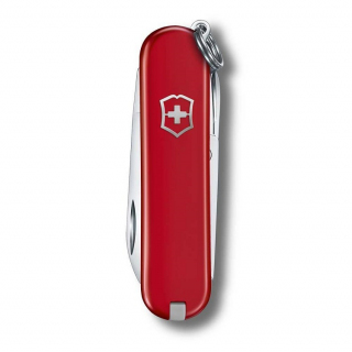 Нож брелок Victorinox Classic SD 0.6223.G, 7 функций, красный