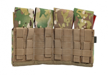 Подсумок Gear Craft автоматный жесткий 4-1 с клапаном на бесшумной застёжке, Multicam