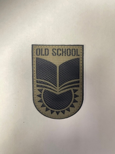 Шеврон на липучке Old School, олива