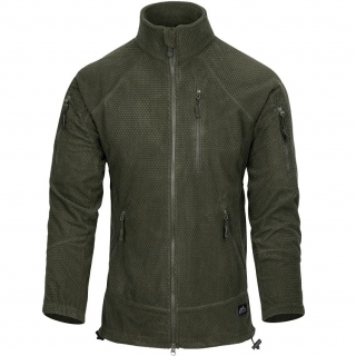Куртка флисовая Helikon Alpha Tactical Grid Fleece, Olive Green