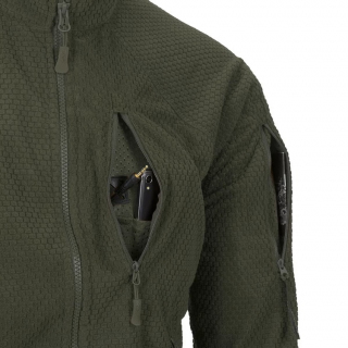 Куртка флисовая Helikon Alpha Tactical Grid Fleece, Olive Green
