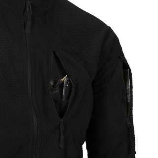 Куртка флисовая Helikon Alpha Tactical Grid Fleece, Black