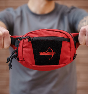 Сумка поясная ArmyStroll Possum, Red/Black