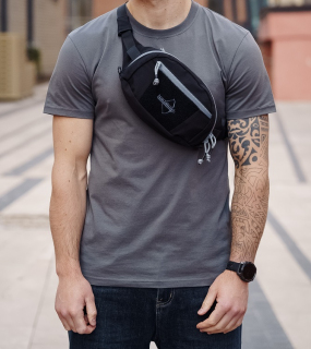 Сумка поясная ArmyStroll Bandicoot, Black/Grey