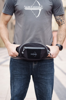 Сумка поясная ArmyStroll Bandicoot, Black/Grey