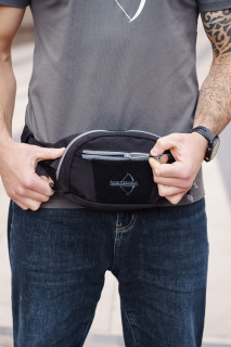 Сумка поясная ArmyStroll Bandicoot, Black/Grey