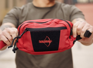 Сумка поясная ArmyStroll Bandicoot, Red/Black