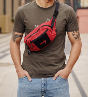 Сумка поясная ArmyStroll Bandicoot, Red/Black