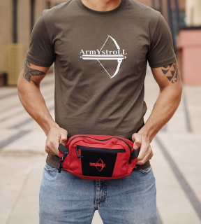 Сумка поясная ArmyStroll Bandicoot, Red/Black