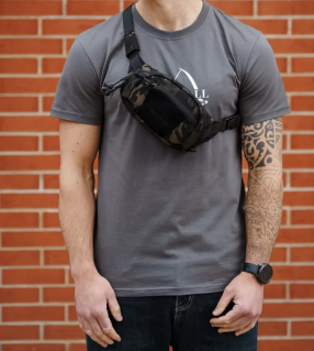Сумка поясная ArmyStroll Possum, Multicam Black