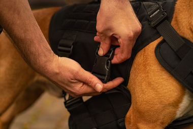 Шлейка тактическая средняя Sturmdog, Black