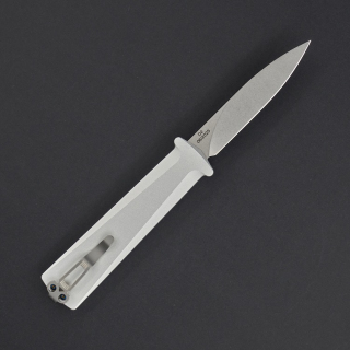 Нож складной Daggerr Кощей слим, сталь D2 SW, рукоять Silver