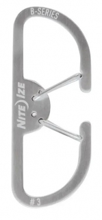 Карабин NiteIze B-Series #3 Dual, Stainless