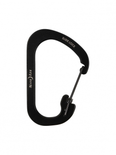 Карабин NiteIze SlideLock Stainless Steel #6, Black