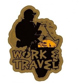 Шеврон Not Today на липучке Work And Travel, PVC
