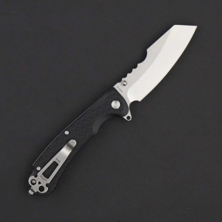 Нож складной Daggerr Rhino stonewash, рукоять Black FRN