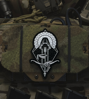 Шеврон на липучке Smola Лучник Солнца, светонакопительный