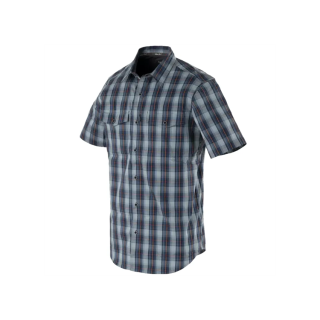 Рубашка Helikon Concealed Carry Short Sleeve Shirt, Sunset Blue Plaid