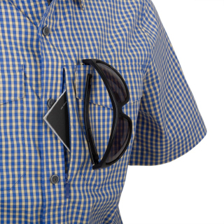 Рубашка Helikon Concealed Carry Short Sleeve Shirt, Sunset Blue Plaid