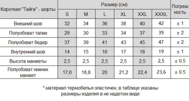 Термошорты Atlant Armour Тайга, Crocodile