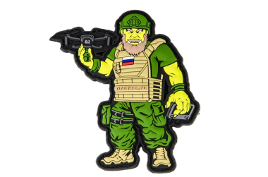 Шеврон на липучке Орк БПЛАшник, PVC