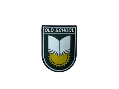 Шеврон на липучке Old School, PVC, олива