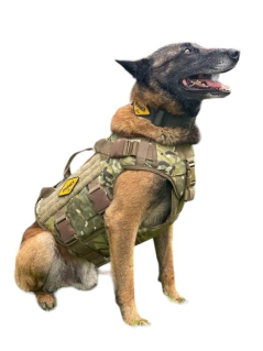 Шлейка тактическая, защитная SturmDog с баллистикой, Multicam