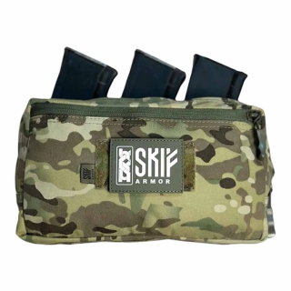 Подсумок SKIF armor SPK-5-3M Мунин под 3 магазина АК, с утилитарным подсумком, Multicam