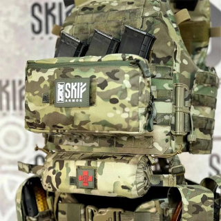 Подсумок SKIF armor SPK-5-3M Мунин под 3 магазина АК, с утилитарным подсумком, Multicam